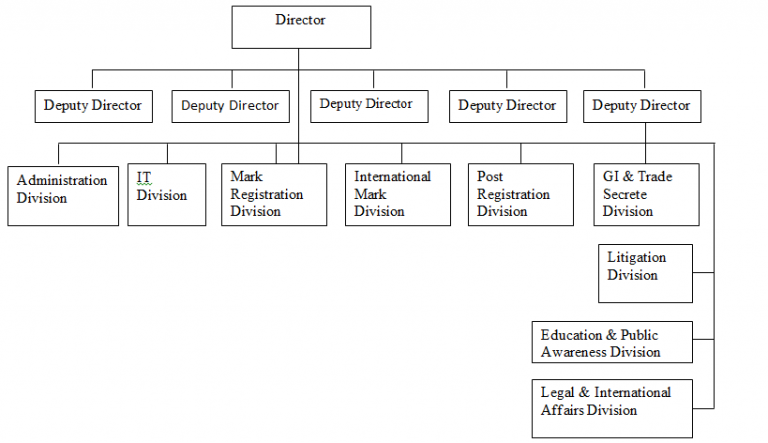 Organization Chart of DIP - KENFOX IP & Law Office