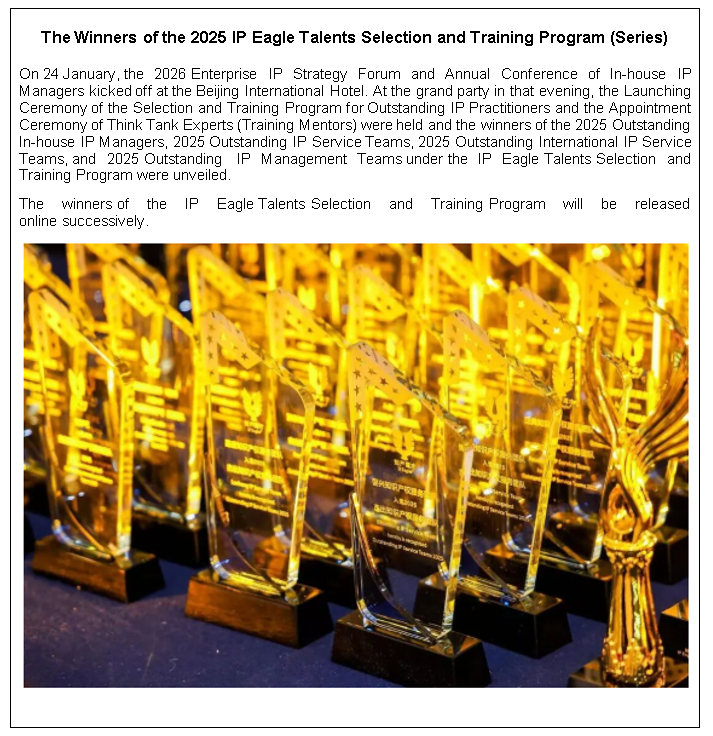 The Winners of the 2025 IP Eagle Talents Selection and Training Program